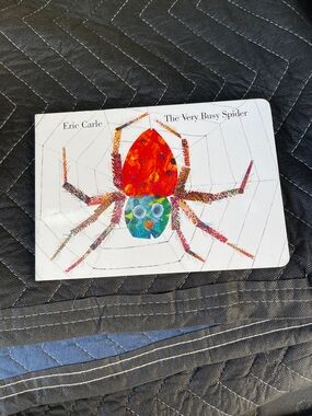 The Very Busy Spider Board Book - Eric Carle - Colorful Spider Illustration